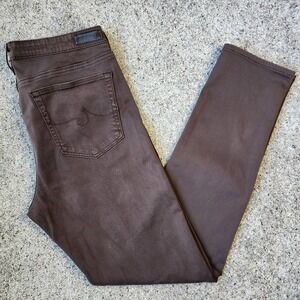 AG Adriano Goldschmied Pants Mens 32x30 Brown THE PRIMA Mid-Rise Cigarette Slim